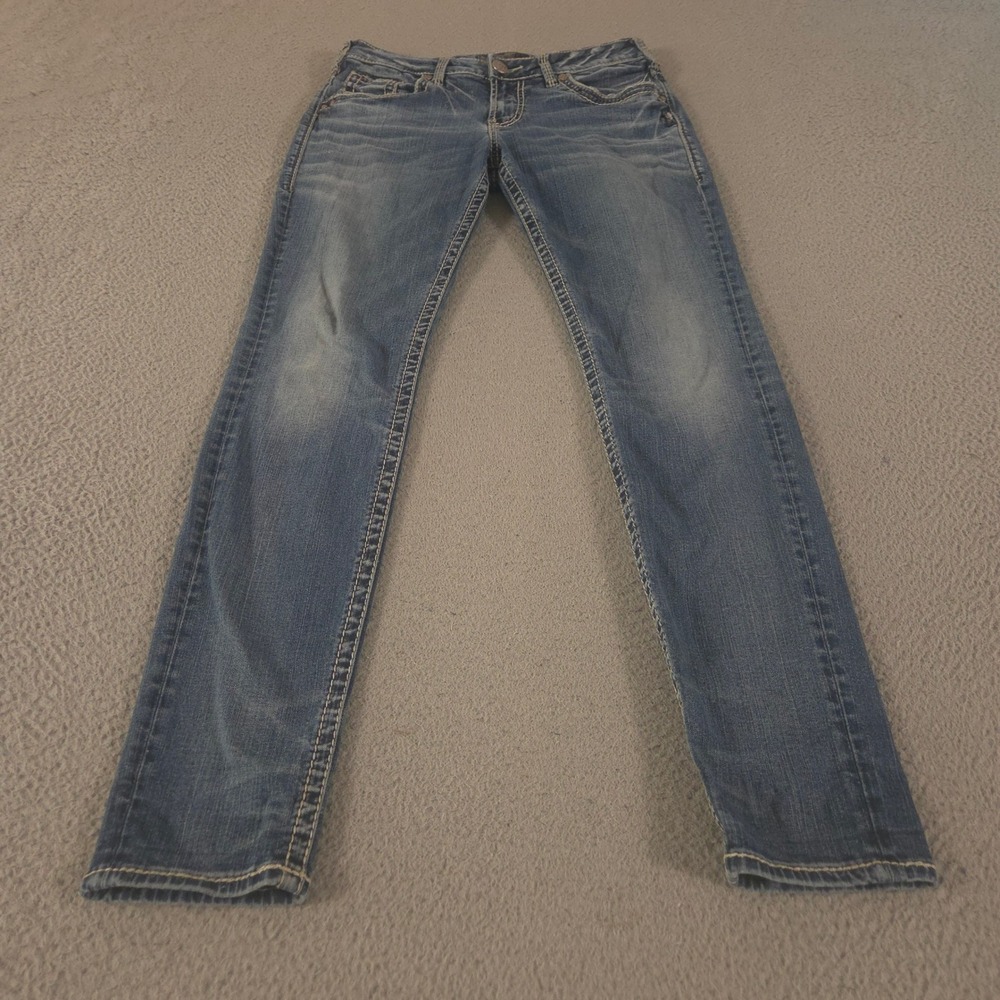 Silver Jeans Co Jeans Womens 28 Boyfriend Fluid Denim Straight Stretch Casual